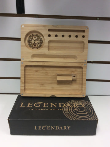 LEGENDARY TWO PC WOODEN TRAY